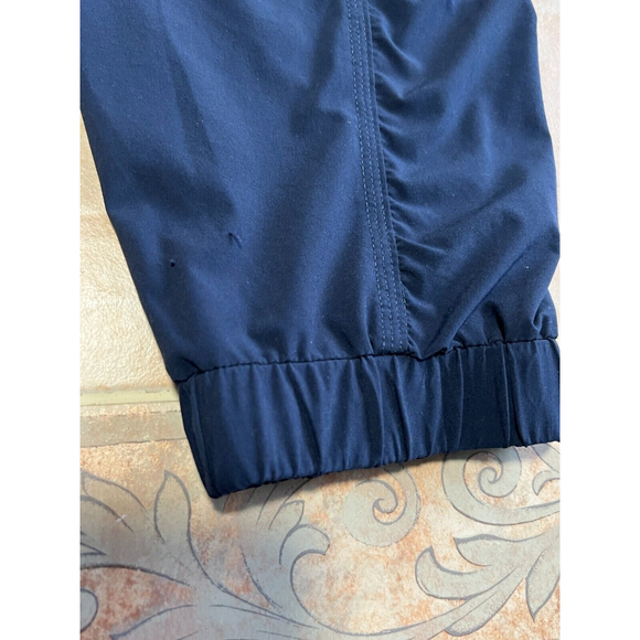 Athleta La Viva Ruched Featherweight Cropped Jogger Travel Pants Navy Size 0‎ - Picture 5 of 11